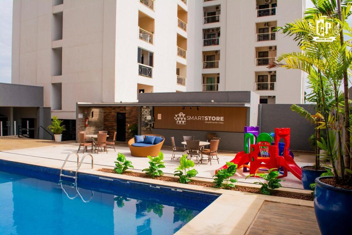 Elegancia & Conforto Flat Mobiliado Goiânia Exteriör bild