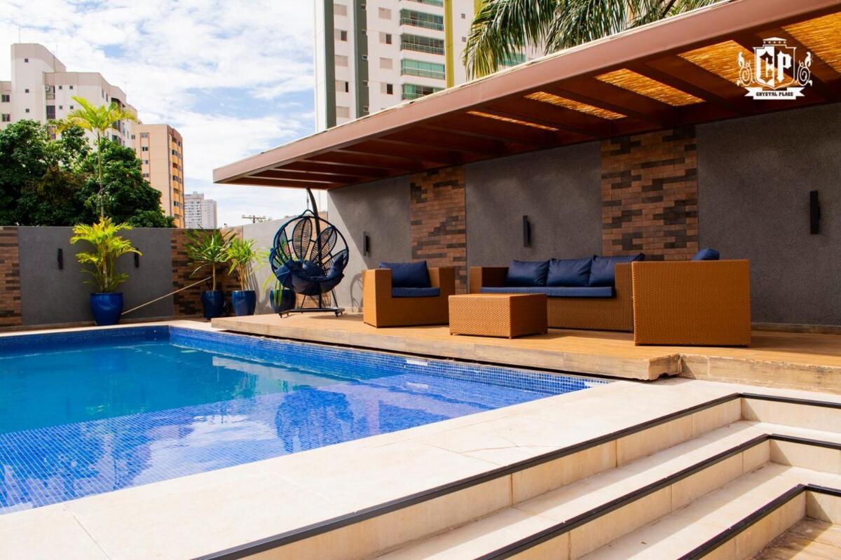 Elegancia & Conforto Flat Mobiliado Goiânia Exteriör bild